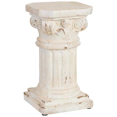Colonna Decorativa In Magnesio Bianco 25x25x45h Cm - Foto 1