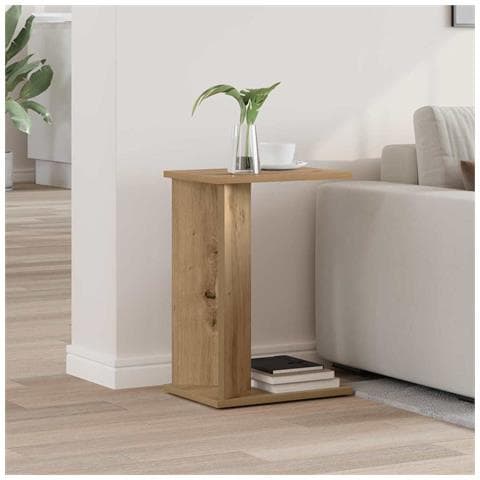 Tavolino Rovere artigianale 35 x 25 x 50 cm Legno multistrato - Foto 2