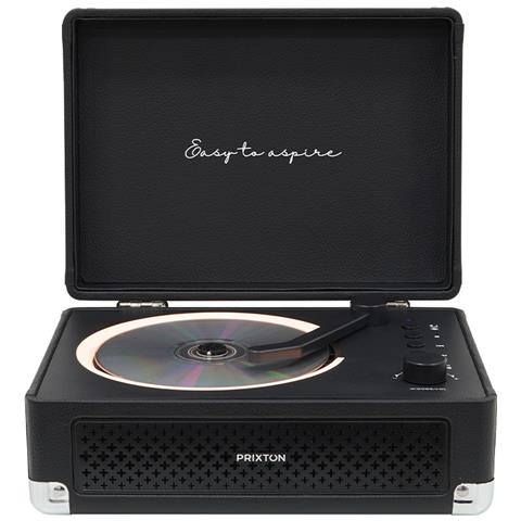 Lettore Cd Portatile Boogie Con Bluetooth, Radio Fm E Aux, Altoparlante 6w (2x3w), Compatibile Cd /mp3/wma, Batteria Ricaricabile 3000 Mah, Uscita Cuffie, Design A Valigetta, Colore Nero - Foto 1