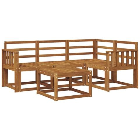 Set di divani da esterno 5 pcs Naturale - Foto 1