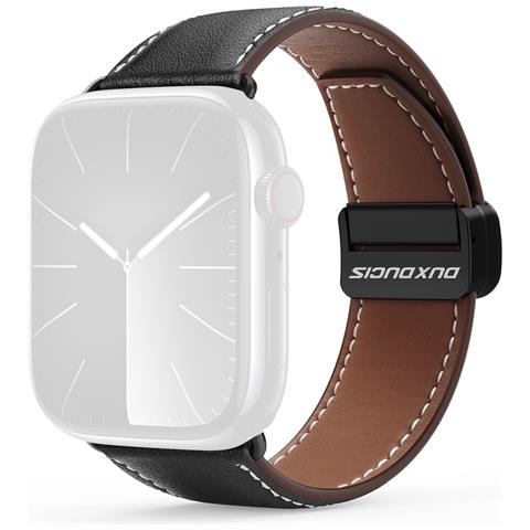 Cinturino Orologio per Apple Watch - Pelle, Nero - Foto 1