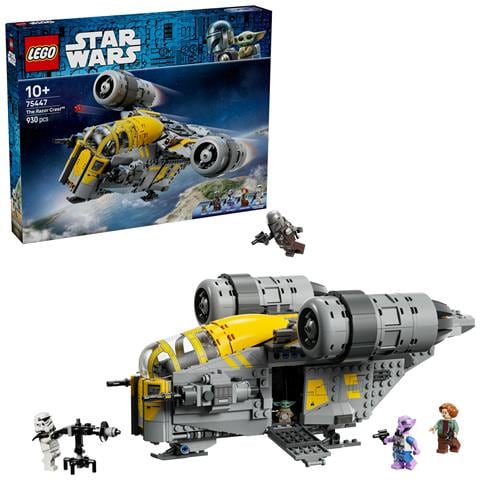 Star Wars 75447 Razor Crest, Astronave Giocattolo con 4 Minifigure e Figura Grogu, Regalo di Compleanno per Bambini 10+ - Foto 27