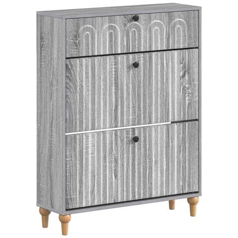 Mobile per scarpe ALKMAAR 78 x 24 x 103 cm Legno ingegnerizzato - Foto 1