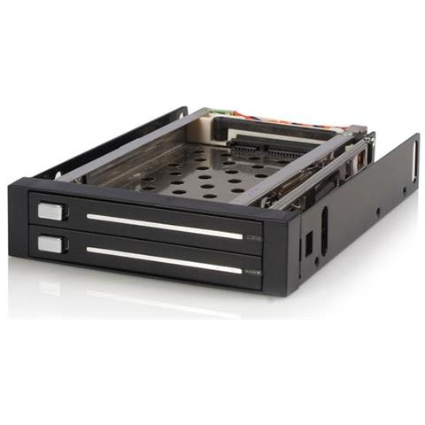 " Backplane per rack portatile trayless hot-swap SATA 2.5"" 2 unità" - Foto 1