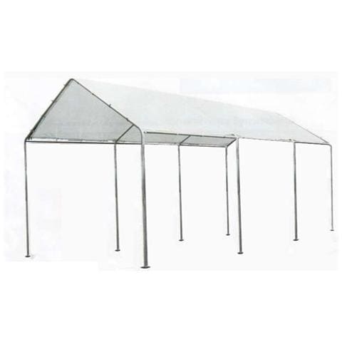 Gazebo con Struttura in Acciaio e tenda in Polietilene per Copertura Auto - Foto 1