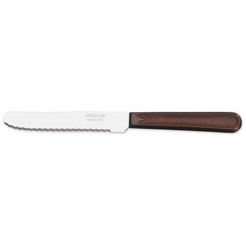 Coltello Tavola - Lama Acciaio Inossidabile Nitrum 110 Mm - Manico Polipropilene Colore Marrone - Foto 1