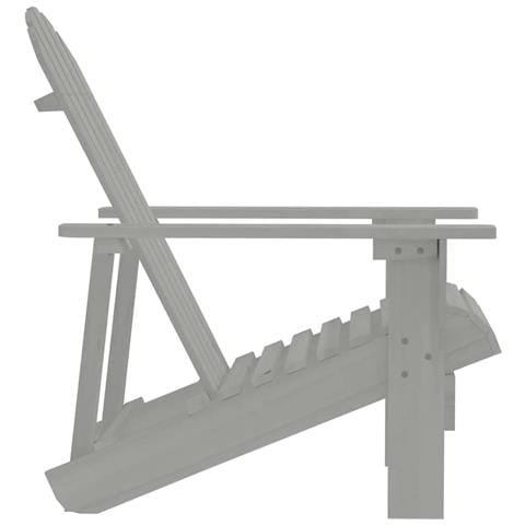 Sedia da Giardino in Legno Grigio - Foto 6