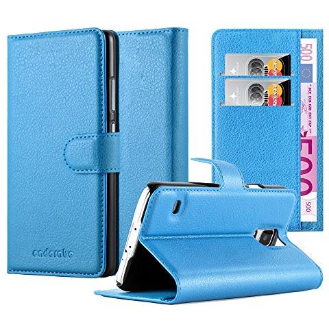 Custodia Compatibile Con Samsung Galaxy S5 / S5 Neo In Pastello Blu - Coperchio Protettiva Con Chiusura Magnetica, Funzione Stand E Tasca Per Le Carte - Foto 8