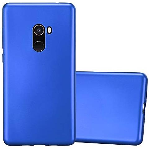 Custodia Compatibile Con Xiaomi Mi Mix 2 In Blu Metallico - Coperchio Protettivo In Silicone Tpu Flessibile - Foto 1