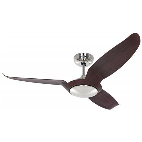 Ventilatore Da Soffitto Eco Talos Cromo Spazzolato-Noce - Foto 1