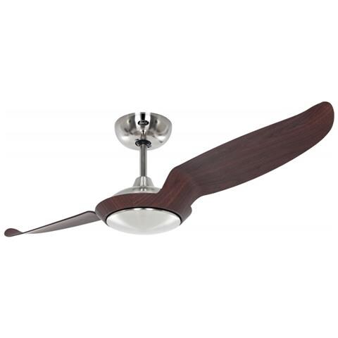 Ventilatore Da Soffitto Eco Talos Cromo Spazzolato-Noce - Foto 2