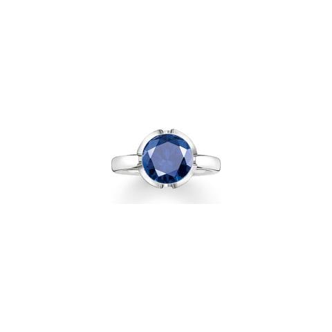 Gioielleria 036-048-32-50. Anello, Colore Blu Argento. Donna. - In ordine - Foto 2