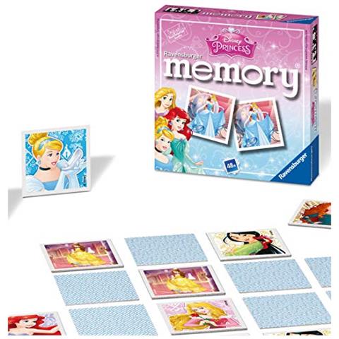 Principesse Disney Princess - Mini Memoria Per Bambini Dai 3 Anni In Su - Un Classico Gioco A Scatto Abbinato A Coppie, 22312 - Foto 1