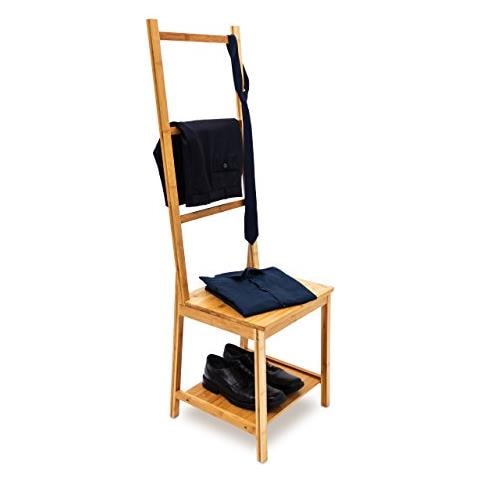 10019172 Porta Asciugamani Bamb㺠Marrone 42x40x133 Cm - Foto 1