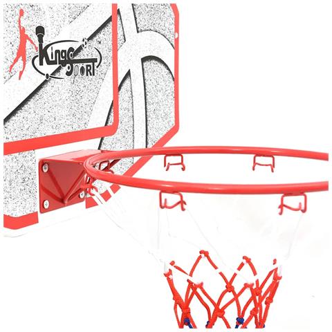 Set Canestro Da Basket Da Parete 66x44,5 Cm - Foto 10