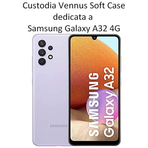 Vennus Custodia Tpu Silicone Lite Cover Soft-case Per Samsung Galaxy A32 4g Light Blu - Foto 2