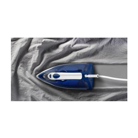 Fv2838e0 Ferro Da Stiro Ferro Da Stiro A Secco E A Vapore Cerilium Soleplate 2400 W Blu, Bianco - Foto 2