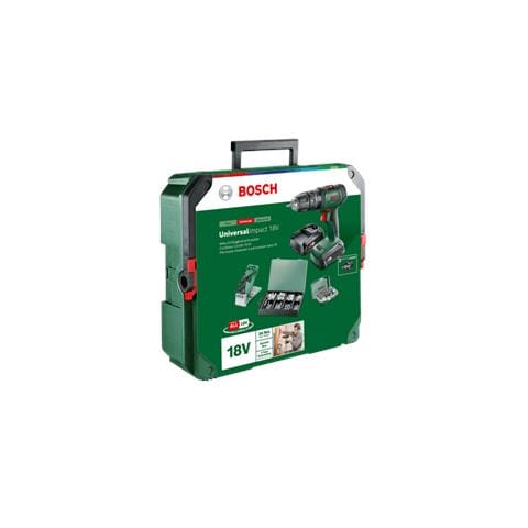 Universalimpact 18v + Systembox Inc. 1-uurslader (al 18v-20), 2x 18 V Li-ion Accu (1x 1,5 Ah & 1x 2,5 Ah) En 46-delige Ac Set (06039d4108) - Foto 4