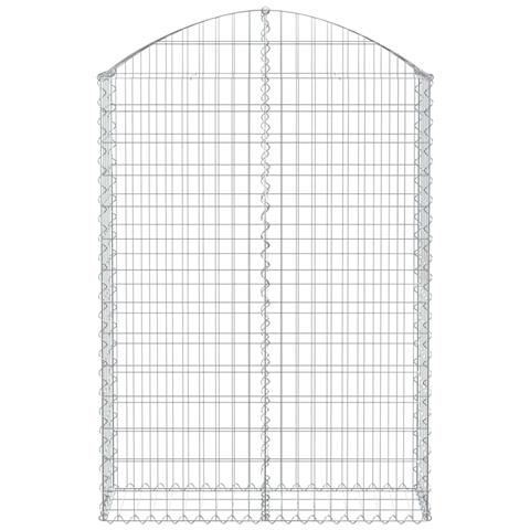Cesto Gabbione Ad Arco 100x30x140/160 Cm Ferro Zincato - Foto 2