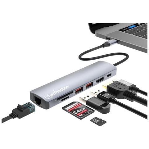 Docking station /hub multiporta USB-C PD 7 in 1 4K - Foto 1