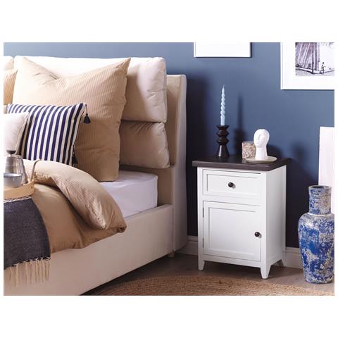 Comodino 1 Cassetto Layola Bianco - Foto 1