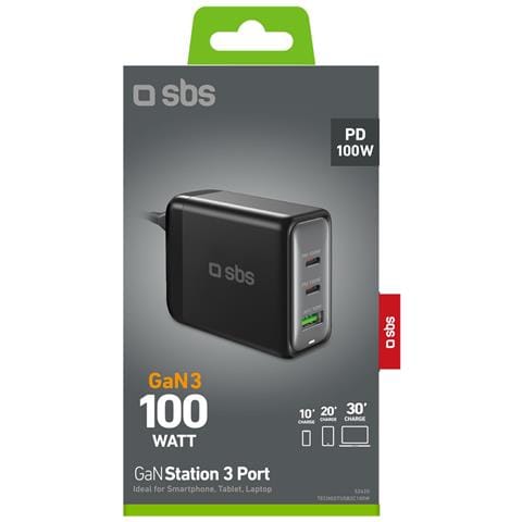 TECHGSTUSB2C100W Caricabatterie per dispositivi mobili Universale Nero AC Ricarica rapida Interno - Foto 3