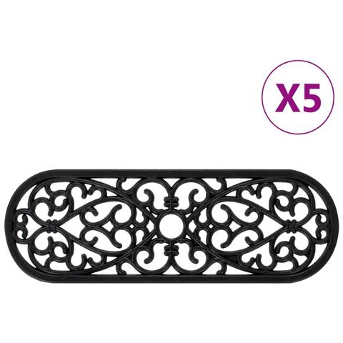 Tappetino Per Scale 5 Pz 25x75 Cm In Gomma - Foto 1