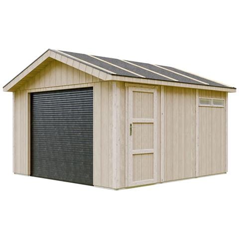 Garage Di Qualità Premium 13 M² - L378xl412 Cm - Garage Per Moto, Biciclette, Macchine Da Giardinaggio - Costruzione Con Pannelli Lp Smartside - Capannone Da Giardino M990b - Foto 1