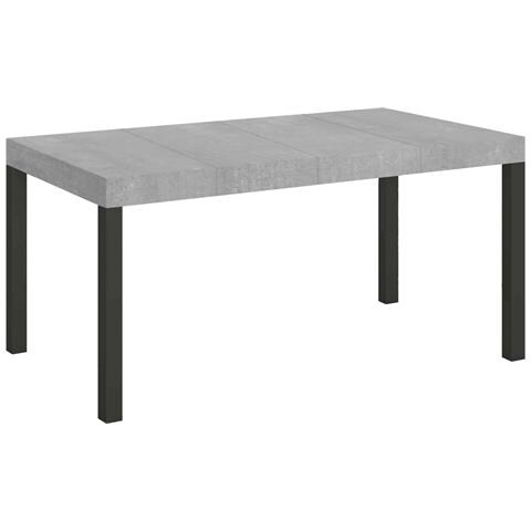 Tavolo Allungabile 90x120/224 Cm Everyday Premium Cemento Telaio Antracite - Foto 1
