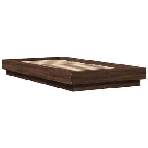 Giroletto Luci Led Rovere Marrone 90x190cm In Legno Multistrato - Foto 3