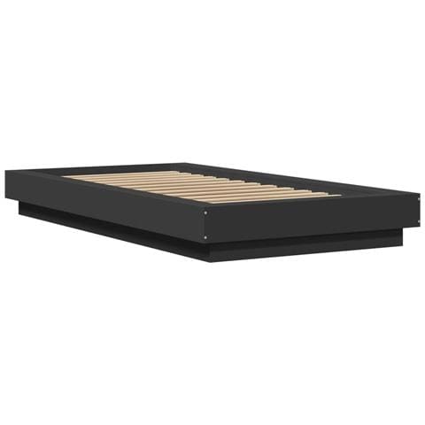 Giroletto Con Luci Led Nero 90x200 Cm In Legno Multistrato - Foto 3