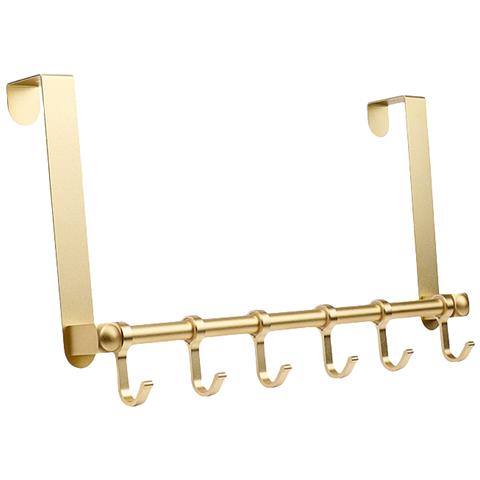 Appendiabiti Da Porta In Alluminio Per Camera Da Letto, Bagno E Altro Ancora Gold - Foto 1