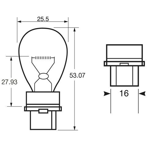 Lampadina 12v 27w P27w - Foto 2