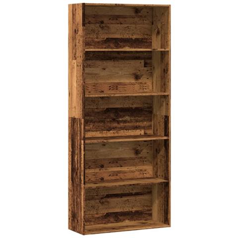Libreria Legno Antico 80x30x189 Cm In Legno Multistrato - Foto 1