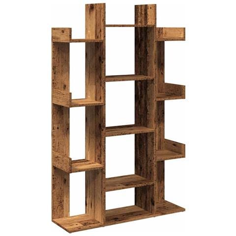 Libreria Legno Antico 86x25,5x140 Cm In Legno Multistrato - Foto 1