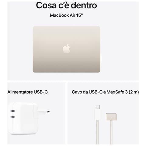 MacBook Air 15'' M4 chip 10-core CPU 10-core GPU, 24GB, 512GB SSD - Galassia - Foto 2