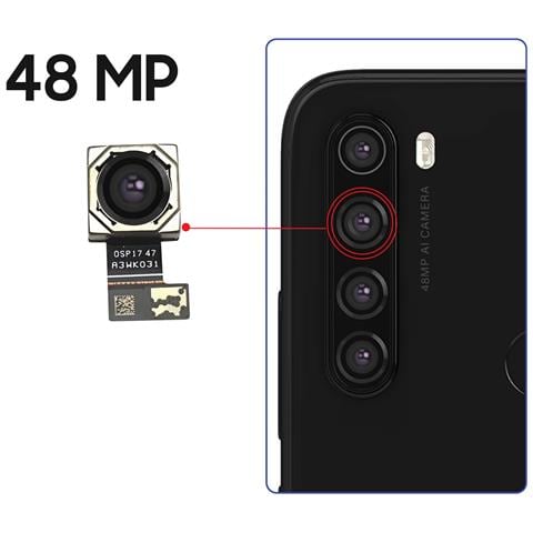 Fotocamera Posteriore Principale Per Xiaomi Redmi Note 8 / Note 8t - Foto 4