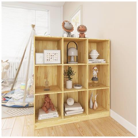 Lusso Casadino - Libreria/divisorio 104x33,5x110 Cm In Legno Massello Di Pino - Foto 2