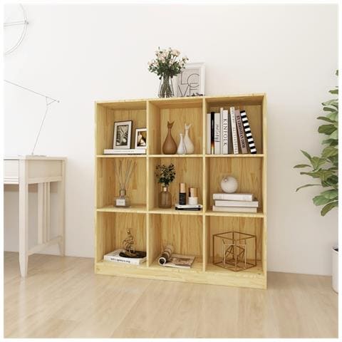 Lusso Casadino - Libreria/divisorio 104x33,5x110 Cm In Legno Massello Di Pino - Foto 8