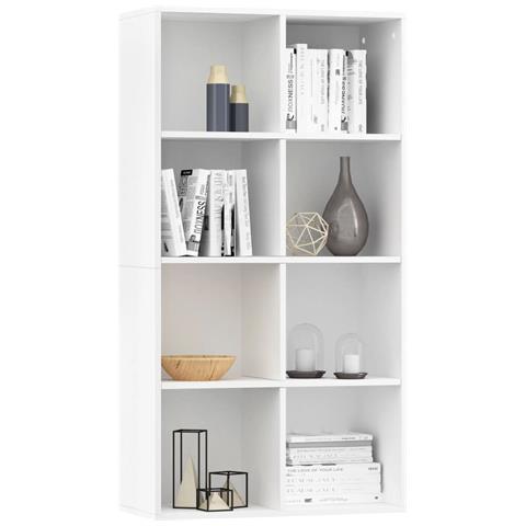 Lusso Casadino -  Libreria/credenza Bianca 66x30x130 Cm In Legno Multistrato - Foto 2