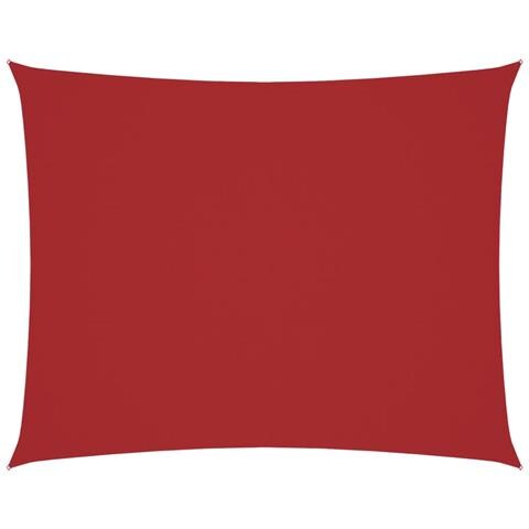 Parasole A Vela Oxford Rettangolare 2x3 M Rosso - Foto 1