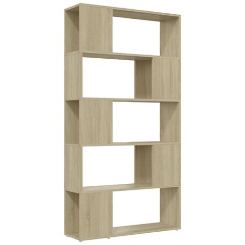 Libreria Divisorio Rovere Sonoma 80x24x155 Cm In Truciolato - Foto 1