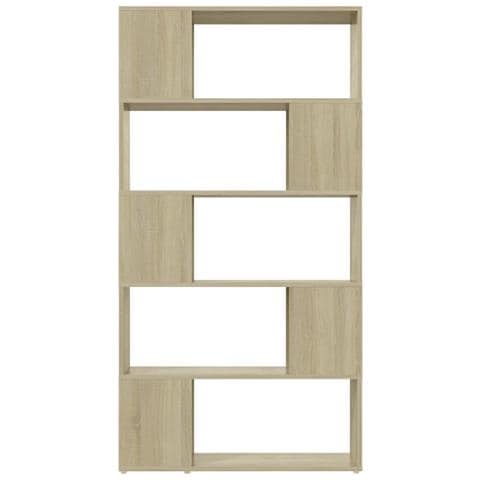 Libreria Divisorio Rovere Sonoma 80x24x155 Cm In Truciolato - Foto 2