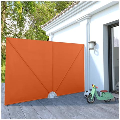 Lusso Casadino -  Tenda Laterale Per Terrazza Pieghevole Terracotta 300x200 Cm - Foto 8