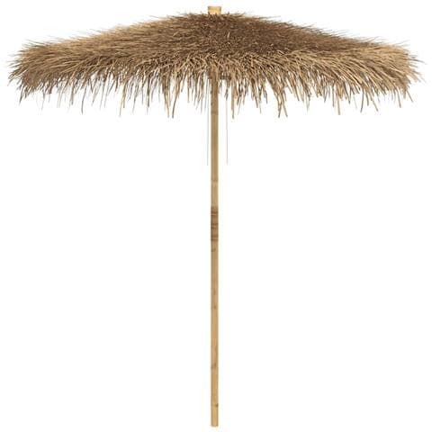 Ombrello Tiki con Baldacchino a Foglia di Banana 240 cm Bambù - Foto 1