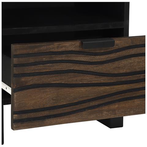 Armadi da comodino 2 pcs 40x33x46 cm Legno Massello di Mango - Foto 9