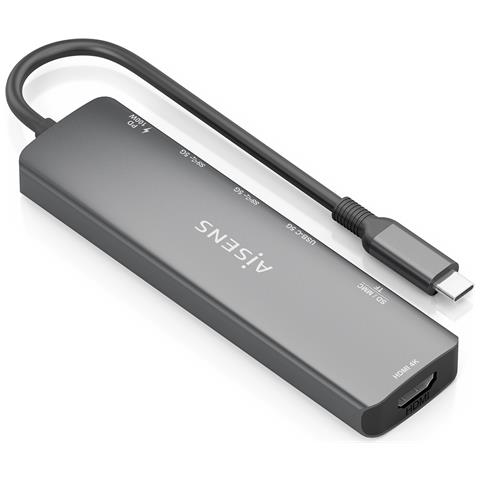 ASUC-7P026-GR replicatore di porte e docking station per laptop Cablato USB 3.2 Gen 1 (3.1 Gen 1) Type-C Grigio - Foto 2