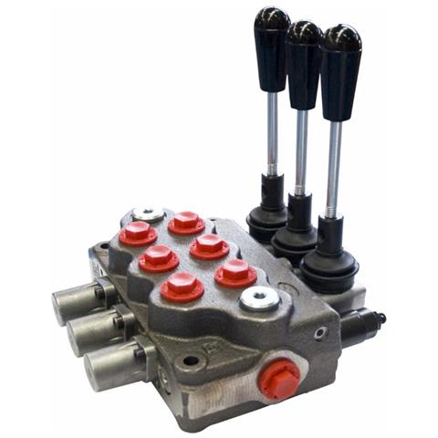 Distributore Idraulico Da 1/2"" A 3 Leve Doppio Effetto 80l - Foto 1