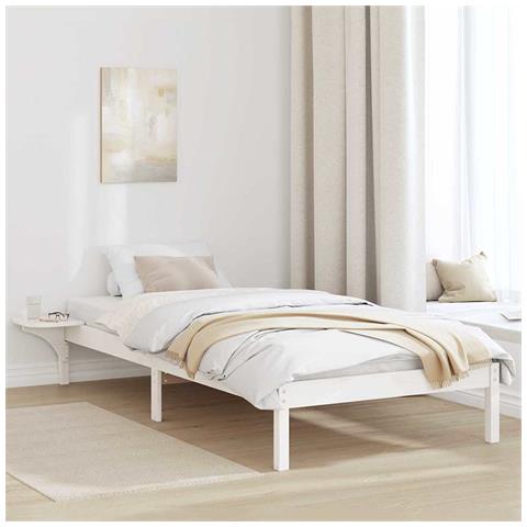 Rete letto con comodini Bianco Bianco - Foto 2