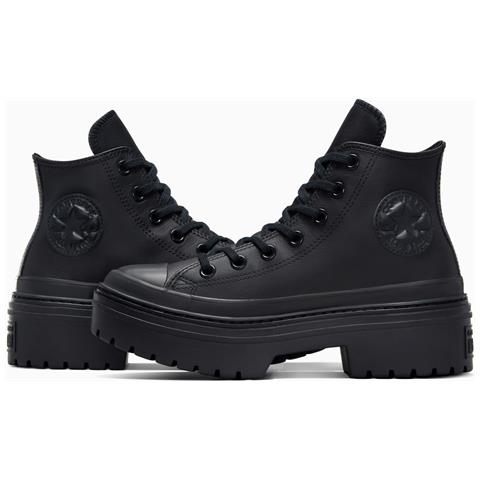 Chuck Taylor All Star Lugged Heel Leather Platform A10369c, Donne, Nero, 36.5 - Foto 2